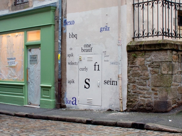 Pic #4 - Guy paints over graffiti with a more legible font