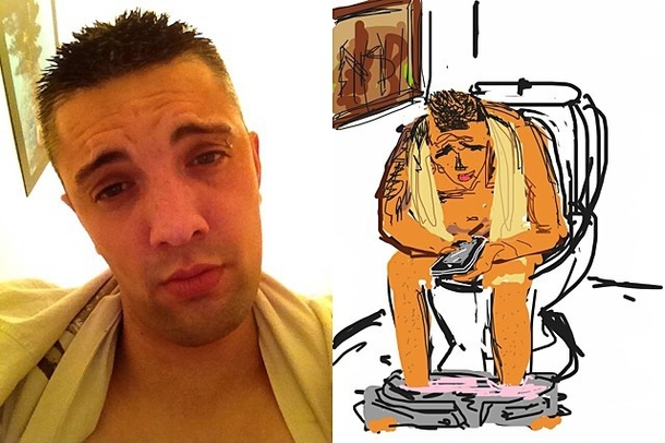 Pic #4 - People post selfies other people draw them