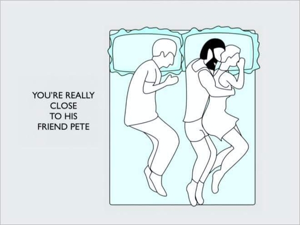 Pic #4 - What your sleeping positions say about your relationship