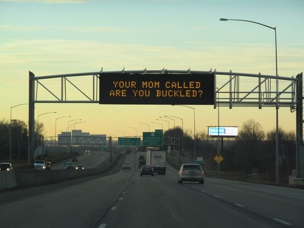 Pic #5 - A collection of sassy road signs in Des Moines Iowa