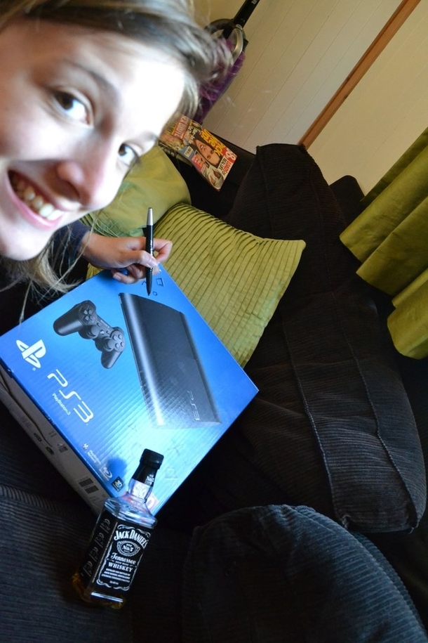Pic #5 - I bought a PS just before a twelve hour shift at work- my girlfriend keeps sending these pictures to taunt me