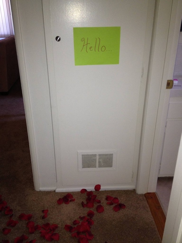 Pic #6 - I wasnt home when a dude fixed my water heater I hope he liked the surprise