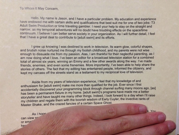 Pic #6 - I work at Adult Swim We received a very interesting package this morning Good on this guy for the effort