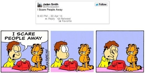 Pic #6 - Jaden Smiths tweets make sense in the Garfield World