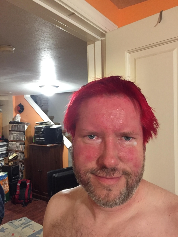 Pic #6 - My brother and dad made a bet dad lost had had to dye his hair