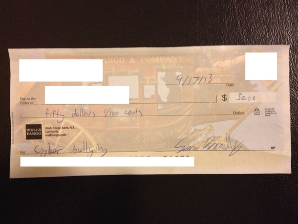 Pic #6 - My college roommates write me checks for utilities every month This is my collection for the year