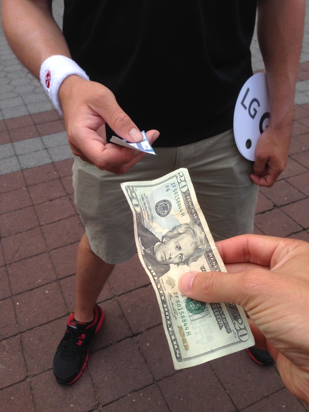 Pic #6 - My generous friend left me a US Open ticket at will call I sent him this