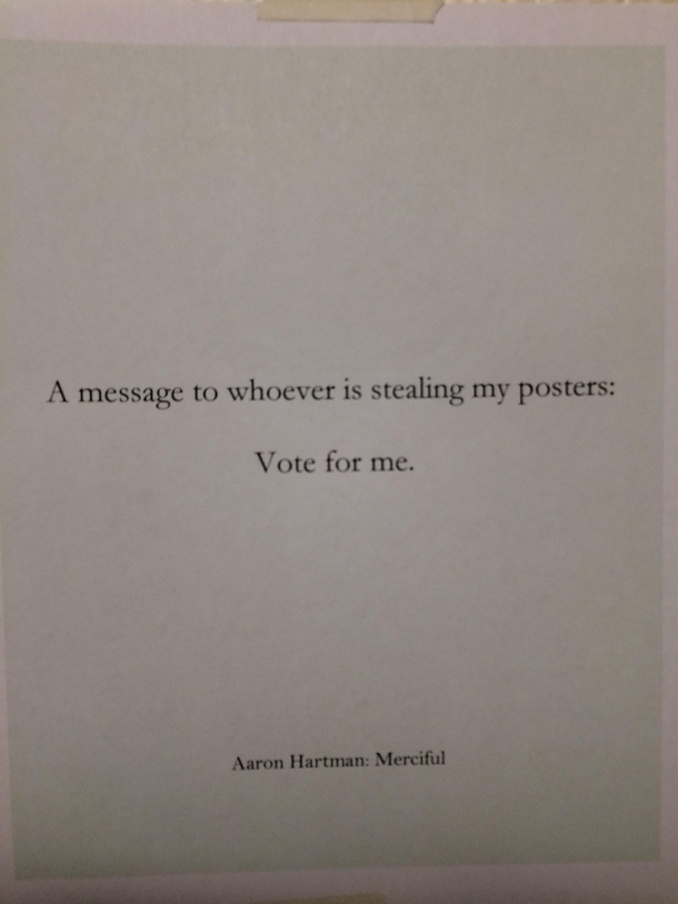 Pic #7 - Every voting campaign should be like this