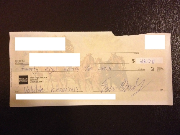 Pic #7 - My college roommates write me checks for utilities every month This is my collection for the year