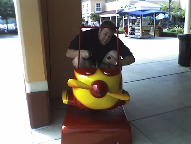 Pic #7 - Over the past few years I have been cramming myself into small childrens rides at the mall 