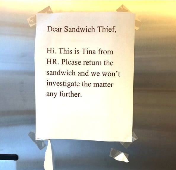 Pic #7 - Sandwich Thief