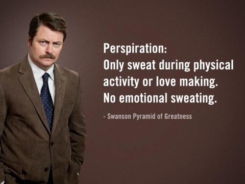 Pic #7 - Some wise words from Ron Swanson