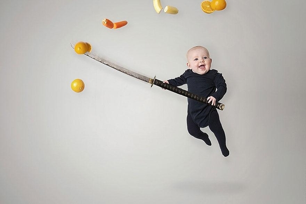 Pic #8 - Creative Dad Photoshops His Baby Daughter Into Crazy Situations