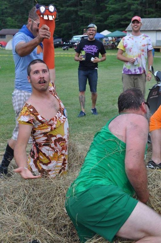 Pic #8 - Friend won the find the potato in the hay game 