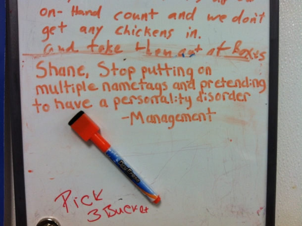 Pic #8 - My coworker at the Walmart deli causes a lot of trouble for management