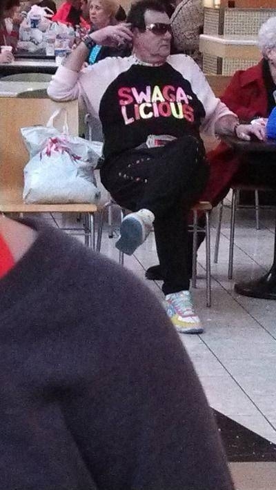 Pic #8 - Old people wearing funny shirts