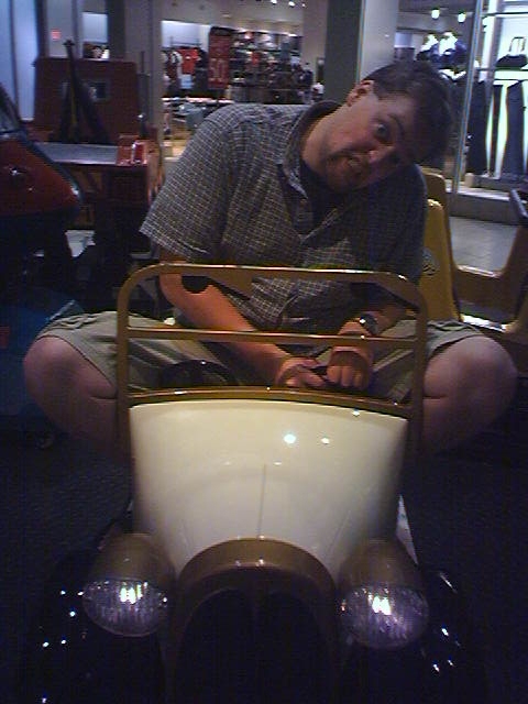 Pic #8 - Over the past few years I have been cramming myself into small childrens rides at the mall 