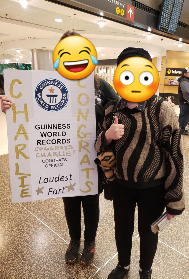 Picking up my cousin at the airport