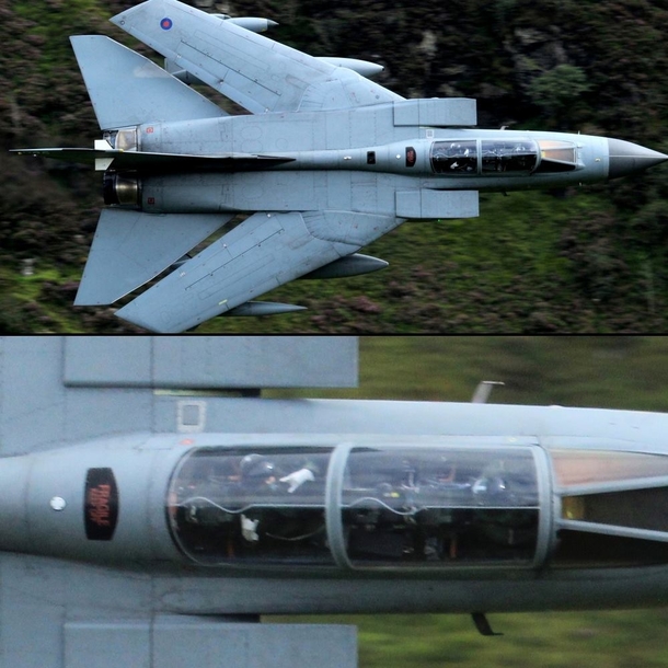 Pilot posing for a photo mid-flight