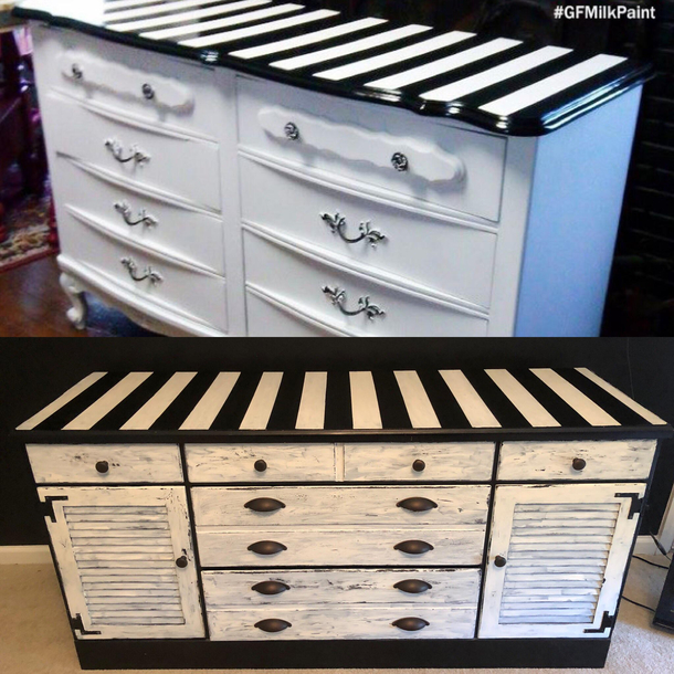 Pinterest inspo on top my attempt on bottom