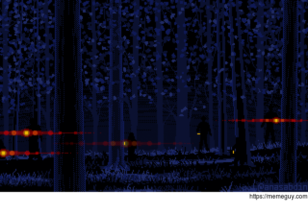 pixel art I drew called it searching 