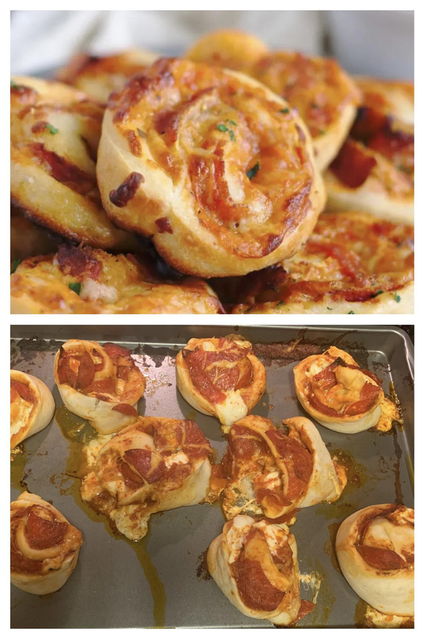 Pizza pinwheels Taste good though