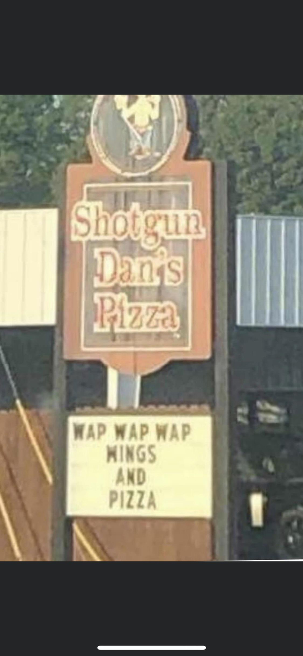 Pizzeria in my town doing the most