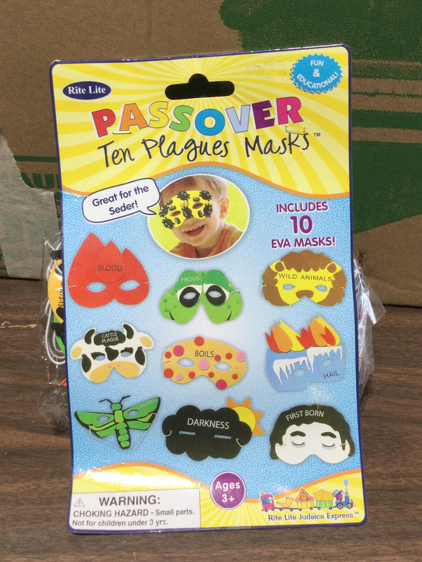 Plague masks for Passover