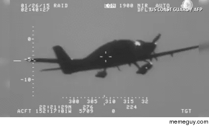 Plane parachuting after running out of fuel