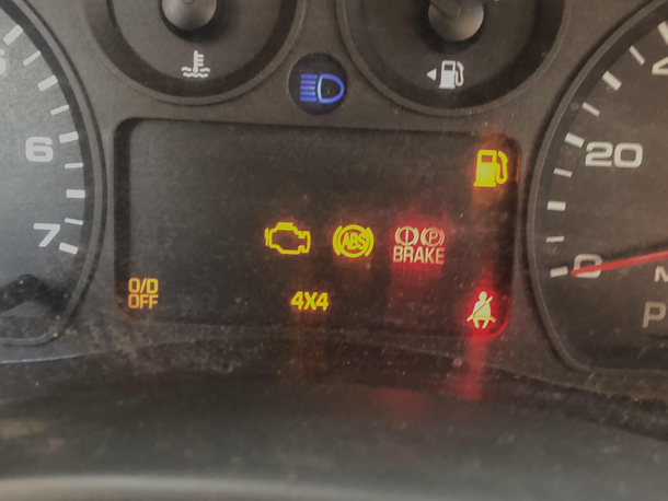 Playing dashboard light bingo