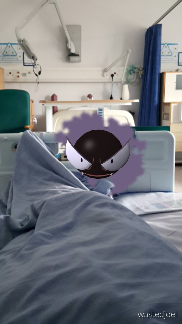 Playing Pokemon Go in hospital Not a great sign