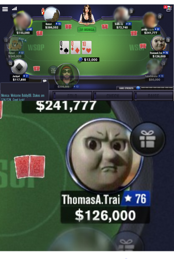 Playing poker with Thomas A Train