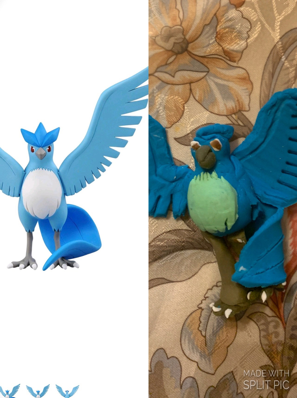 Playing with my kid he asked if I could make him an Articuno Of course I can