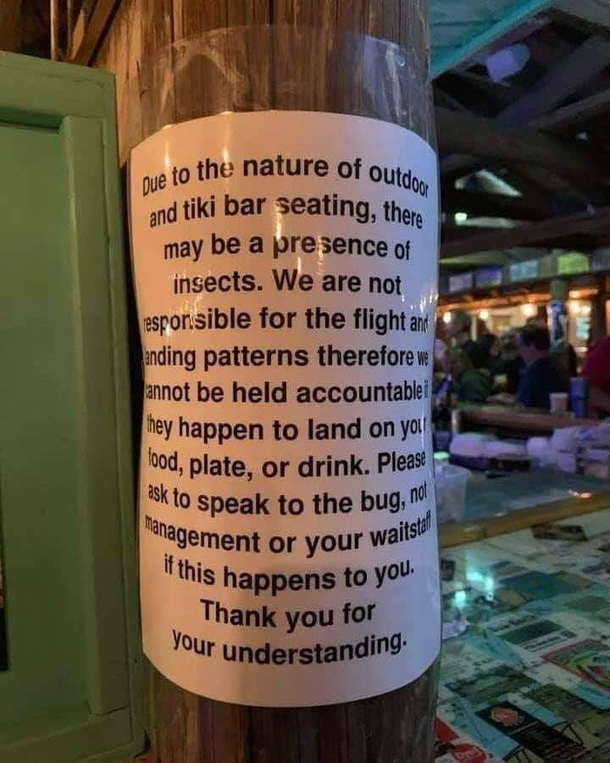 please be nice to the bugs