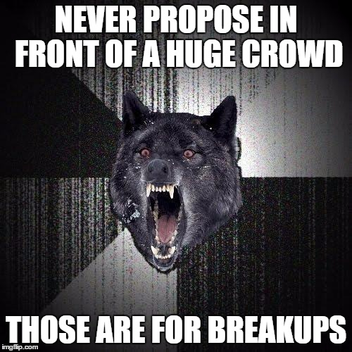Please interact with your significant other properly when around a crowd