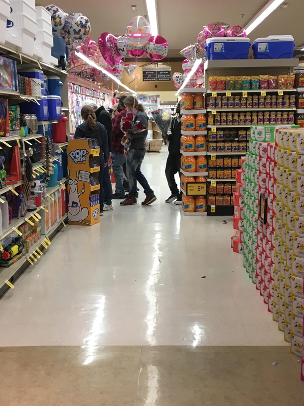 pm in the card aisle of the  hour Safeway The night before Mothers Day