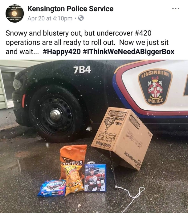 Police in Prince Edward Island had a sense of humour about 