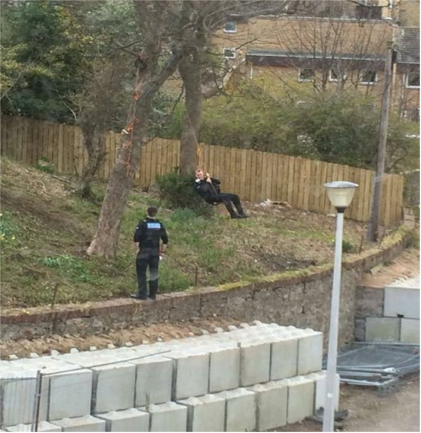Police Scotland hard at work