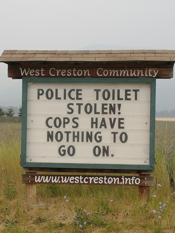 Police Toilet Stolen