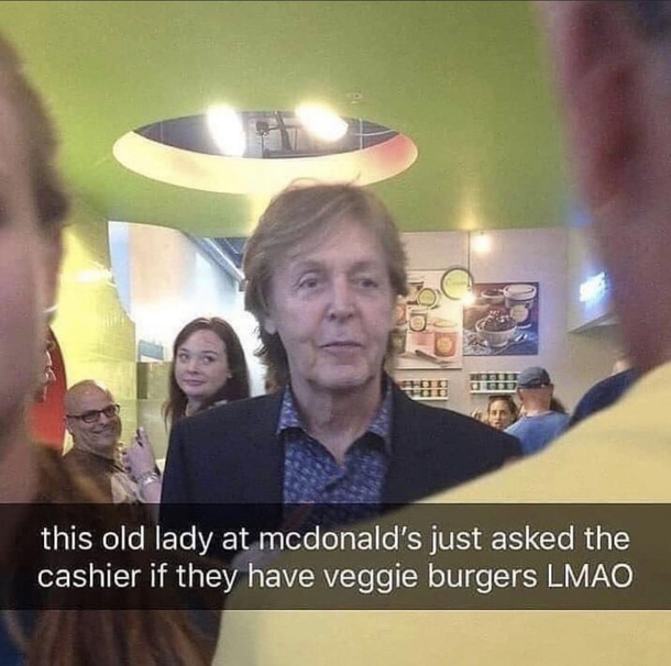 poor old vegan lady
