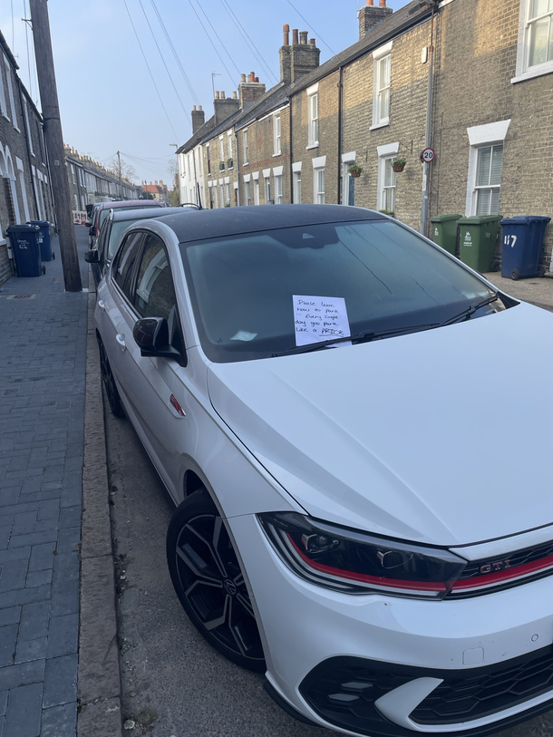 Poor parking upsetting the neighbours in Cambridge UK