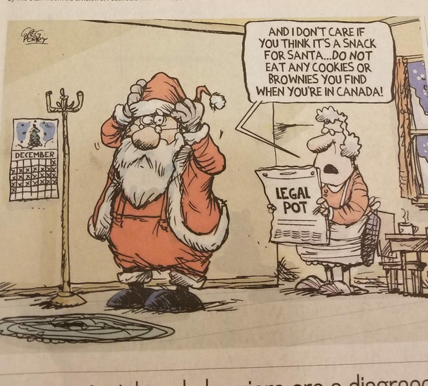 Poor Santa Canada will still leave brownies out for you