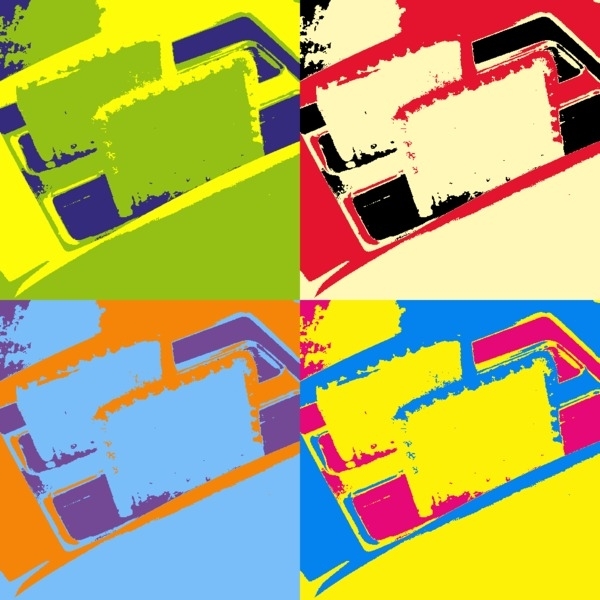 Pop Art of the Top Part of a Pop Tart