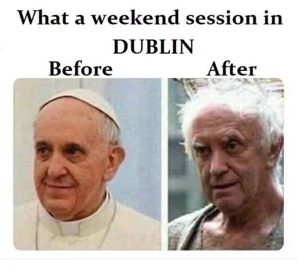 Popes visit to Ireland got a bit out of hand