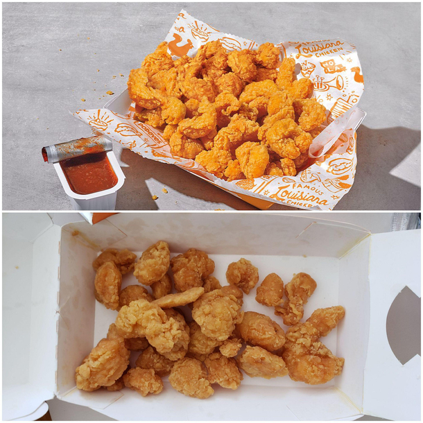 Popeyes lb popcorn shrimp 