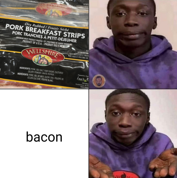 Pork breakfast strips