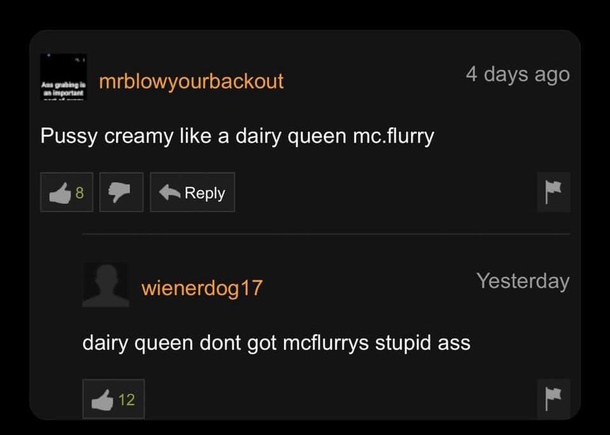 Porn comments are a treasure