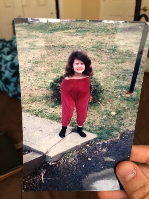 Possibly first documented instance of the pants monster in the wild