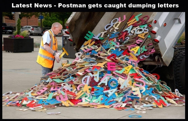 Postman sacked after being caught dumping letters
