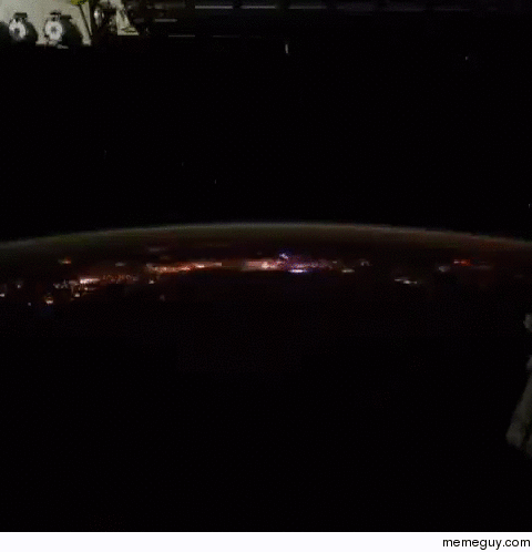 Powerful lightning rocking Mexico from spaaace